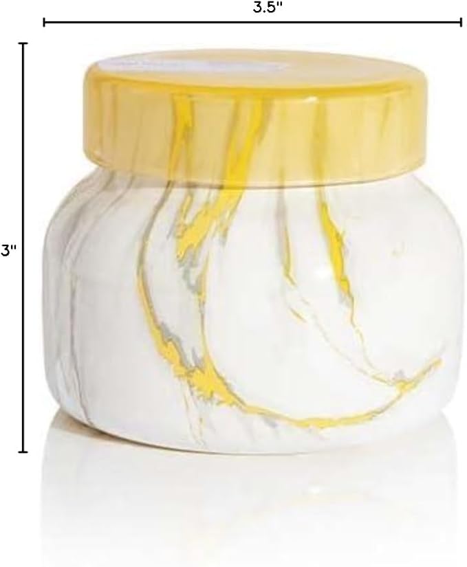 Capri Blue Modern Marble Jar Candles - Luxury Scented Candles for Home - Long Lasting Soy Wax Blend - Scented Home Decor Gifts - Pineapple Flower (8 oz) - Bloomnest