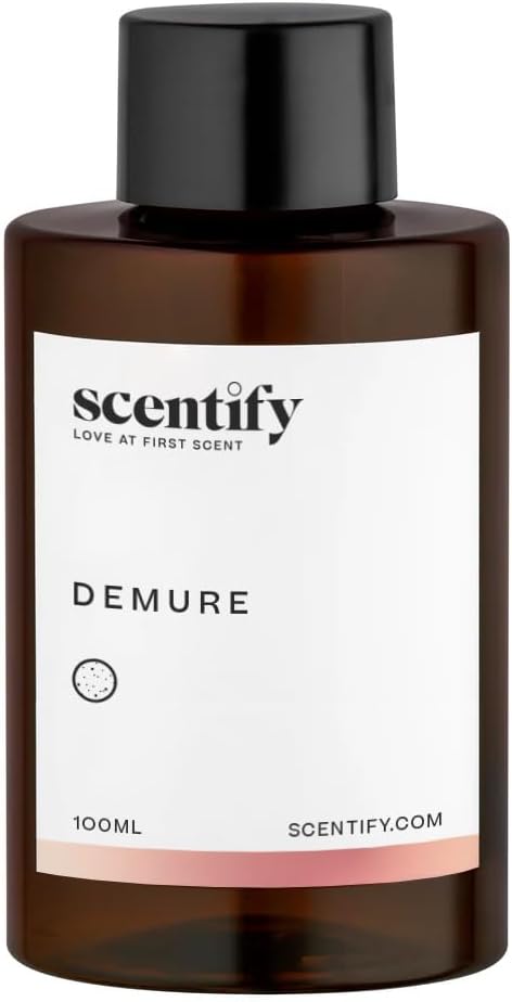 Scentify Demure Aroma Oil Refill Scent for Oil Diffusers Luxurious Relaxing Aromatherapy Fragrance 100ml, 3.38oz Scentify