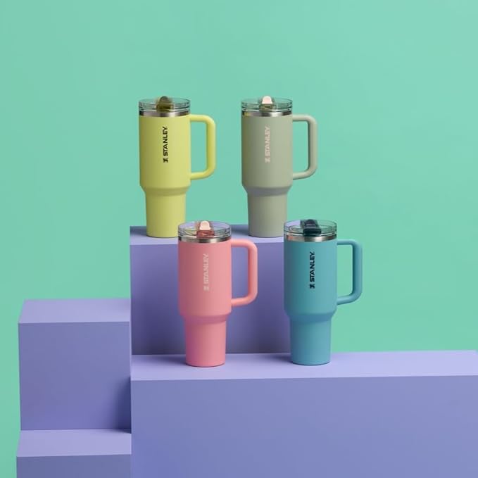 STANLEY Quencher ProTour Flip Straw Tumbler with Leakproof Lid | Built-In Straw & Handle | Cupholder Compatible for Travel | Insulated Stainless Steel Cup | BPA-Free