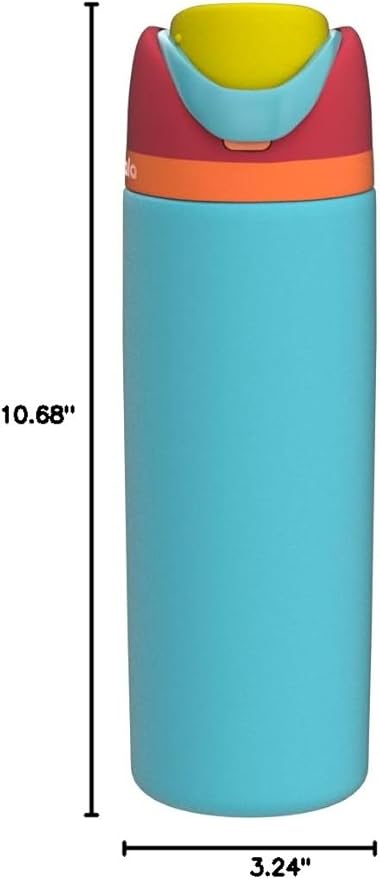 Owala FreeSip Insulated Stainless Steel Water Bottle with Straw, BPA-Free Sports Water Bottle, Great for Travel, 24 Oz, Summer Sweetness Owala