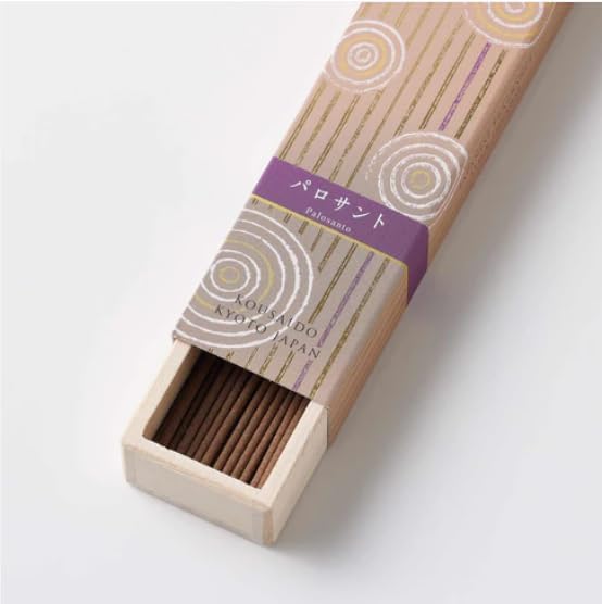 Hasegawa Hyakurakuko Premium Japanese Sandalwood Incense - Long Type, 40 Sticks with Aluminum Holder, 20-30 Min Burn Time, Made in Japan 線香 百楽香 (Palo Santo) %E3%81%AF%E3%81%9B%E3%81%8C%E3%82%8F%EF%BC%88Hasegawa%EF%BC%89