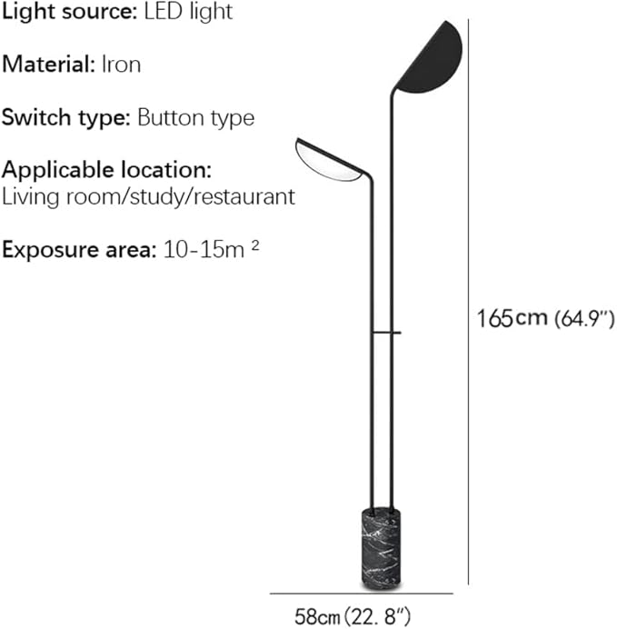 Nordic Modern Floor Lamp Creativity Family Iiving Room Bedroom LED Creativity Decorative Standing Light (O) - Bloomnest