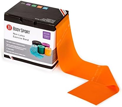 Body Sport Exercise Band, 25 yd. x 4 in. Roll - Home & Gym Fitness Equipment for Stretching, Strength Training & Physical Therapy - Bloomnest