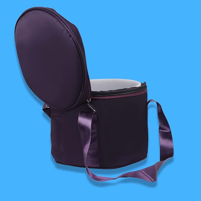 Vaguelly Singing Bowl Carrying Case Crystal Singing Bowl Carrying Case Bag 12inch Sound Healing Instrument Travel Bag For Sound Healing and Meditation Purple - Bloomnest
