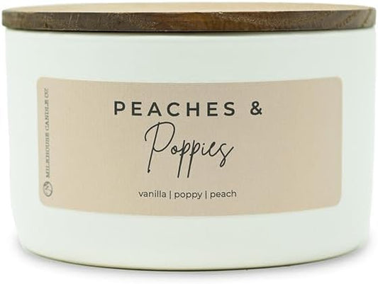 Milkhouse Candle Company, Statement Collection: Peaches & Poppies