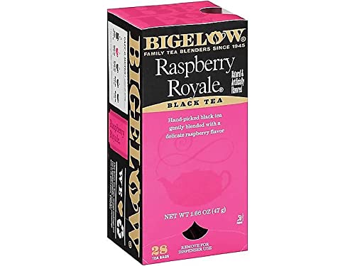 Bigelow Tea 003401 Raspberry Black Tea, Raspberry, 0.34 lbs, 28/Box - Bloomnest