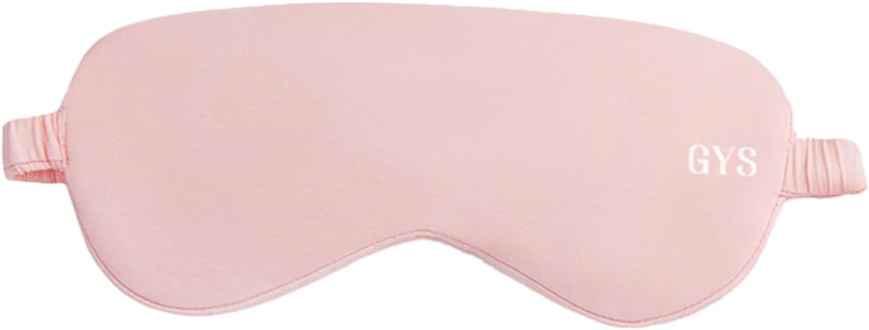 GYS Premium Bamboo Viscose Sleep Mask with Elastic Strap Block Light Eye Mask for Sleeping and Traveling, Pink, One Size - Bloomnest