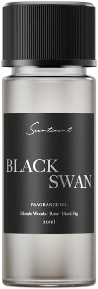 Scentiment Diffuser Oil - Black Swan | Aromatherapy Home Fragrance | Inspired by Edition® New York | Luxurious Scent with Notes of Blonde Woods, Rose, Black Fig (20 mL) - Bloomnest