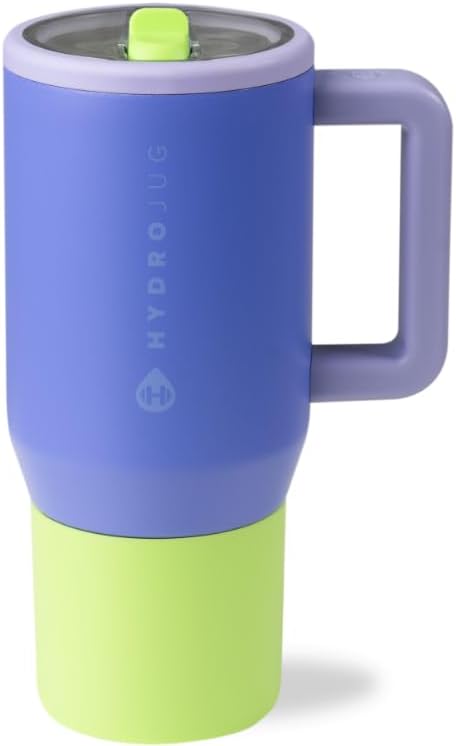 HydroJug Kids - 20 oz Insulated Kids Water Bottle with Flip Straw & Handle | Leak-Proof & Durable | Perfect for School, Sports, Lunch, Travel & Camp, Lime Rickey - Bloomnest