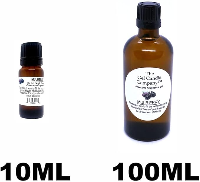 Sweet Mulberry Fragrance Oil in Amber Glass with Built in Dropper Diffusers and Burners 10 ML/.33 OZ.
