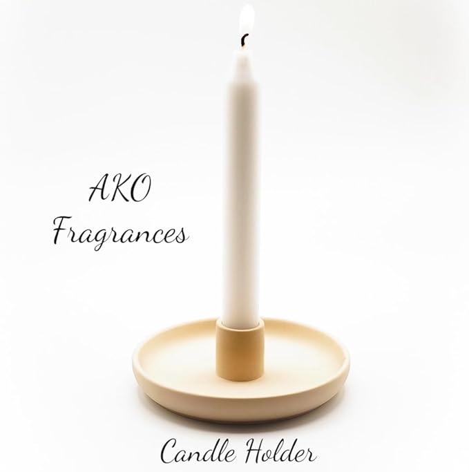 4 in 1 Incense Burner Holder - Multi-Purpose Ceramic Incense Stick Holder, Palo Santo Holder for Clean Burning, Sage Meditation Burner Set, Candle Holder for Aromatherapy (Matte Beige) - Bloomnest