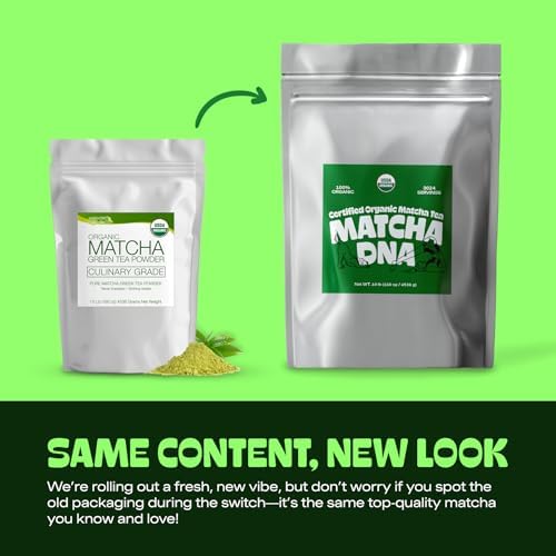 MATCHA DNA Certified Organic Matcha Green Tea Powder (160 oz BAG) - Bloomnest