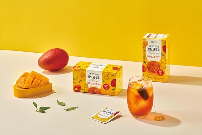 Damtuh Cold Brew Bundle Pack - Lychee Chamomile and Apple Mango Rooibos, Zero Carbs Zero Sugar, Sweet Cold Tea Beverage with Stevia 60g (40 tea bags) - Bloomnest