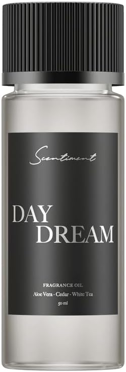 Scentiment Diffuser Oil - Day Dream | Inspired by Westin® Hotel White Tea Scent | Aromatherapy Home Fragrance| Luxurious Scent with Notes of Aloe Vera, Cedar, White Tea (50ml) Scentiment