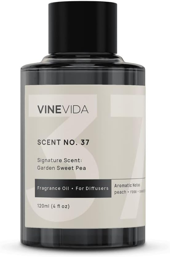 VINEVIDA [4 Fl Oz] Garden Sweet Pea Fragrance Oil for Cold Air Diffusers, Essential Oils for Diffuser Oil Refill & Air Freshener Room Spray - Bloomnest