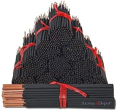 Sage & Citrus Most Exotic Charcoal Incense Sticks. Approx. 85 to 100 Sticks Per Bundle, Length - 7 Inches, Each Natural Stick Burns for 35 to 45 mins Each. Long Lasting.100% Pure AromaDepotInc
