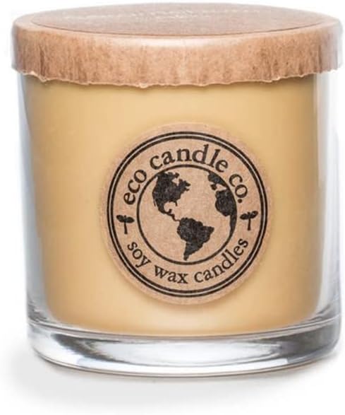 ECO CANDLE CO. Recycled Candle, Black Tea & Honey, 6 oz. - Scents of Spicy Tea, Nutmeg, Honey, & Orange - 100% Soy Wax, No Lead, Kraft Paper Label & Lid, Hand Poured, Phthalate Free, Midwest Soybeans - Bloomnest