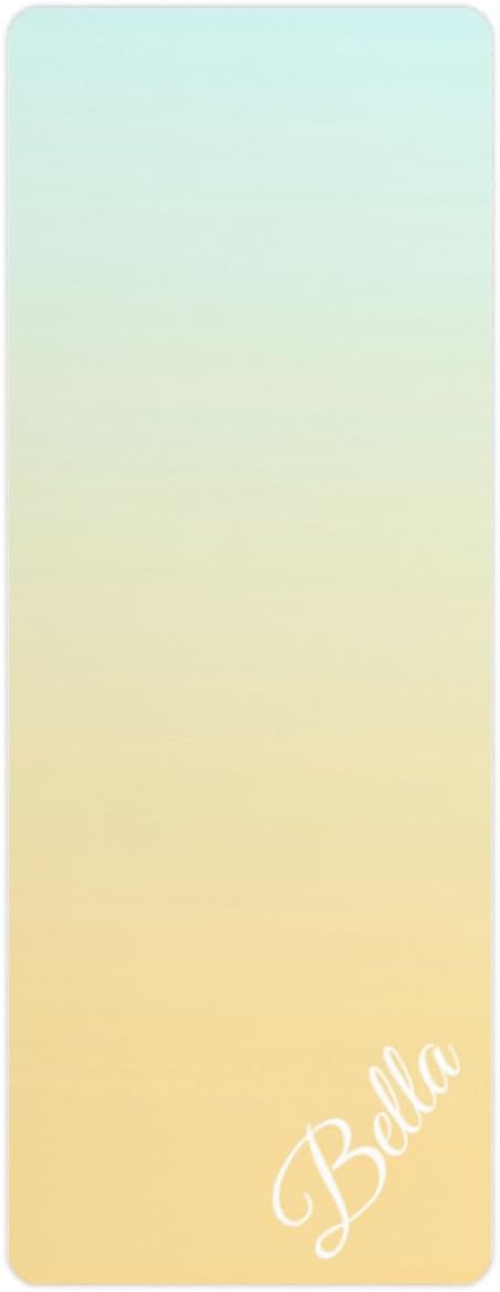 Custom Name Yoga Mat,Personalized Travel Yoga Exercise Mat,Non Slip,Perfect for Kids & Adults,Gradient Color E Series - Bloomnest