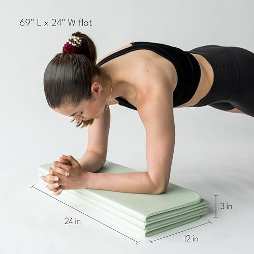 Stakt The Original Foldable Yoga Mat, Premium Fitness & Multi-Purpose Workout Mat with Non-Slip Surface, Portable & Lightweight for Studio or Home Use, As Seen on Shark Tank - Bloomnest