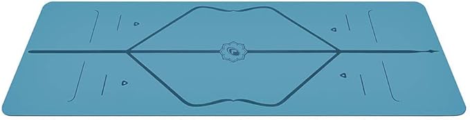 Liforme Original Yoga Mat – Free Yoga Bag Included - Patented Alignment System, Warrior-like Grip, Non-slip, Eco-friendly, sweat-resistant, long, wide, 4.2mm thick mat for comfort - Bloomnest