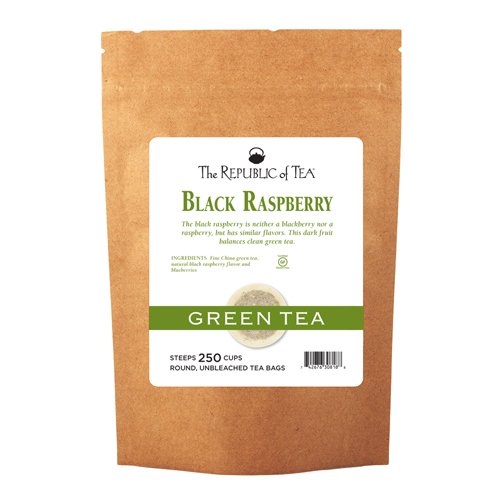 The Republic of Tea Black Raspberry Green Tea Bags, 250 Tea Bag Bulk - Bloomnest