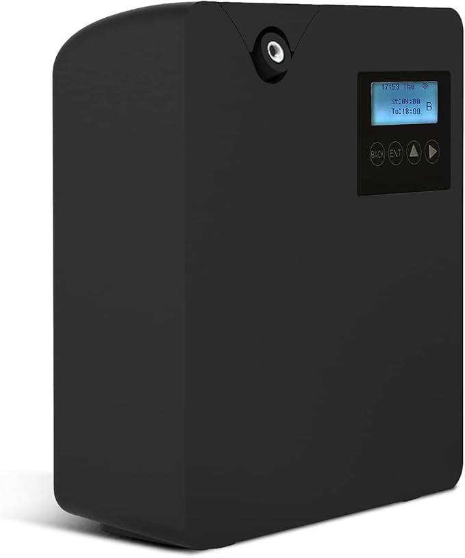 Smart Scent Air Machine for Home, Bluetooth & WiFi Hotel Scent Diffuser with Cold Air Tech, 300ML Waterless Essential Oil HVAC Scent Diffuser for Large Room, Office, Spa(Black) - Bloomnest