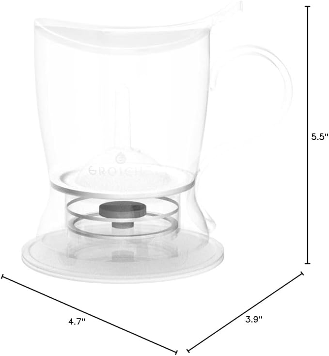 GROSCHE Aberdeen Tea Infuser Teapot & Smart Tea Maker - BPA-Free, Drip-Free Design | Coaster | Easy Brew | Easy Clean Steeper | Loose Leaf Brewing - Stylish Design | 17.7 oz - 1000 ml - Bloomnest