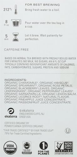 TAZO Calm Chamomile Herbal Tea Bags, Caffeine Free Blend, 16 Total Tea Bags - Bloomnest