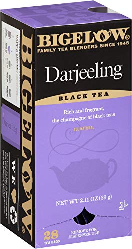 Bigelow Darjeeling Blend Tea 28-Count Boxes (Pack of 6) Full Caffeine Premium Black Tea Bold and Antioxidant-Rich Full Caffeine Black Tea in Foil-Wrapped Bags - Bloomnest