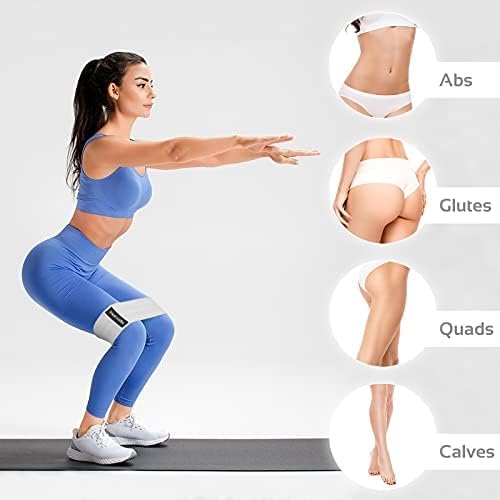 TheFitLife Resistance Exercise Bands for Women - Fabric Workout Bands for Booty, Hip, Glute, Leg, Thigh, Squat, Butt Lift Excersize and Fitness Loop Bands for Home Gym - Bloomnest