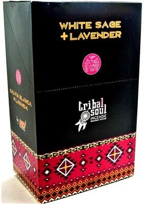 Tribal Soul Incense Smudge Stick Scents | Premium Quality Incense Stick (Box of 12) (White Sage Lavander) Bloomnest
