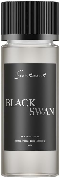 Scentiment Diffuser Oil - Black Swan | Aromatherapy Home Fragrance | Inspired by Edition® New York | Luxurious Scent with Notes of Blonde Woods, Rose, Black Fig (50 mL) - Bloomnest