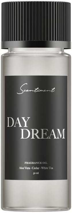Scentiment Day Dream Fragrance Oil – Aloe Vera, Cedar, White Tea Scent for Diffusers, Aromatherapy Oil (50ml) Scentiment