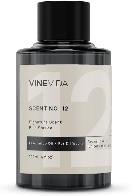 VINEVIDA [4 Fl Oz] Blue Spruce Fragrance Oil for Cold Air Diffusers, Essential Oils for Diffuser Oil Refill & Air Freshener Room Spray - Bloomnest