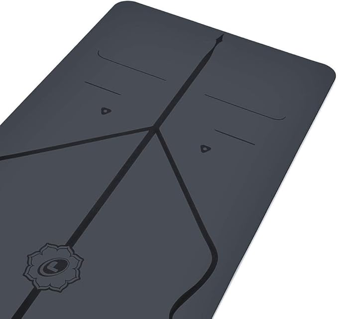 Liforme Original Yoga Mat – Free Yoga Bag Included - Patented Alignment System, Warrior-like Grip, Non-slip, Eco-friendly, sweat-resistant, long, wide, 4.2mm thick mat for comfort - Bloomnest