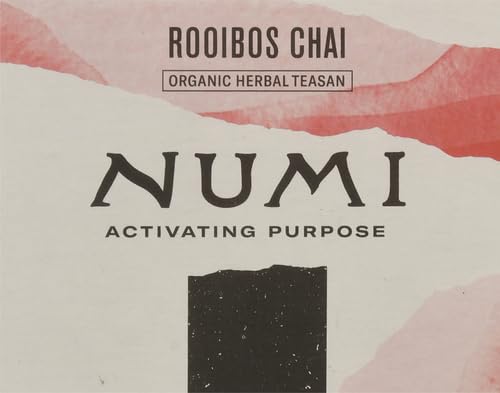 Numi Organic Rooibos Chai Tea, 18 Herbal Bags, Microplastic Free, Rich Flavor with Cinnamon, Allspice & Ginger, Caffeine Free (Pack of 2) - Bloomnest