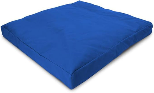 BEAN PRODUCTS MEDITATION CUSHION - Zabuton Meditation Pillows for Sitting on Floor, Yoga Cushion, Cotton Yoga Pillow, Zen Kneeling Prayer Pad- MADE IN USA - Standard 24x24x2, ROYAL BLUE - Bloomnest