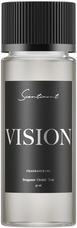 Scentiment Diffuser Oil - Vision Designer Collection | Aromatherapy Home Fragrance | Luxurious Scent with Notes of Bergamot, Orchid, Teak (50ml) - Bloomnest