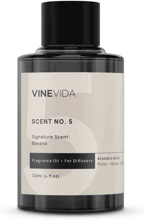 VINEVIDA [4 Fl Oz] Banana Fragrance Oil for Cold Air Diffusers, Essential Oils for Diffuser Oil Refill & Air Freshener Room Spray - Bloomnest