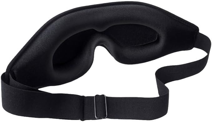 Sleep Eye Mask for Side Sleeper Men Women, Zero Eye Pressure 3D Sleeping Mask, Light Blocking Patented Design Night Blindfold, Soft Eye Shade Cover for Travel, Black - Bloomnest