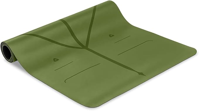 Liforme Original Yoga Mat – Free Yoga Bag Included - Patented Alignment System, Warrior-like Grip, Non-slip, Eco-friendly, sweat-resistant, long, wide, 4.2mm thick mat for comfort - Bloomnest