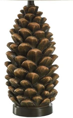 BLACK FOREST DECOR Rustic Pinecone Table Lamp - Lodge Style Lighting for Cabin or Home - 30.75" - Bloomnest
