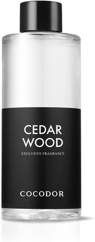 Cocod'or COCODOR Reed Diffuser Oil Refill/Cedar Wood /200ml / 1 Pack/Aromatherapy, Home Fragrance, Scented Oils, Oils for Reed Diffuser, Bathroom Home Decor - Bloomnest