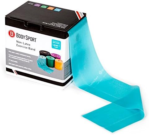 Body Sport Exercise Band, 25 yd. x 4 in. Roll - Home & Gym Fitness Equipment for Stretching, Strength Training & Physical Therapy - Bloomnest