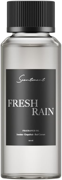Scentiment Diffuser Oil - Fresh Rain | Aromatherapy Home Fragrance |Inspired by Marriott® Hotels | Luxurious Scent with Notes of Fresh Grapefruit and Crisp Red Currant (120 mL) Scentiment
