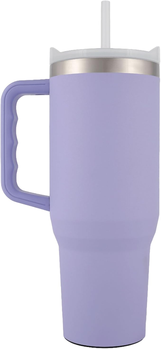 Yukon Outfitters Fit Forty 40oz Double Wall Vacuum Insulated Stainless Steel Tumbler with Reusable Straw & Ergonomic Handle | For Hot or Cold Beverage, Mama Bruh - Bloomnest