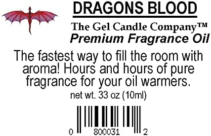 Dragons Blood Fragrance Oil in Amber Glass with Built in Dropper Diffusers and Burners 10 ML/.33 OZ. Bloomnest