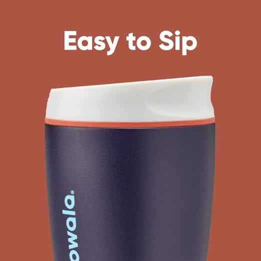 Owala SmoothSip Insulated Stainless Steel Coffee Tumbler, Reusable Iced Cup, Hot Coffee Travel Mug, Perfect for Cappuccino, BPA Free, 10 oz, Navy (Telescope Tales) (Pack of 8) Owala