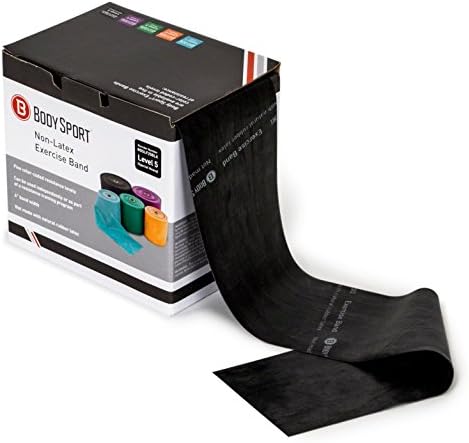 Body Sport Exercise Band, 25 yd. x 4 in. Roll - Home & Gym Fitness Equipment for Stretching, Strength Training & Physical Therapy - Bloomnest