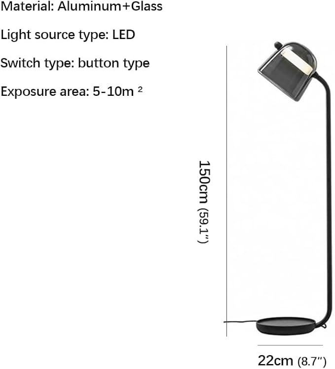 Nordic Retro Floor Lamp Family Iiving Room Bedroom Fashionable Modern LED Creativity Decorative Standing Lamp(J) - Bloomnest